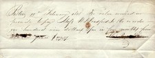 1828 Boston MA W.B. Bradford Jr & Co Handwritten Promissory Note Financial picture
