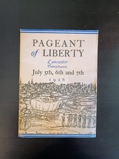 Vintage 1926 Pageant of Liberty Lancaster PA Advertising Booklet picture