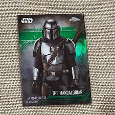 🔥#43/50 2022 Topps Chrome Star Wars: Mandalorian - ARMED & READY picture