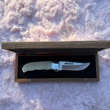 RARE Stone River NRA-ILA Knife With White Handle In Collectors Box 🔪  picture
