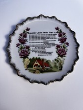 Vintage 1970s Smith Western Children Learn What They Live Poem Plate Japan Foil picture