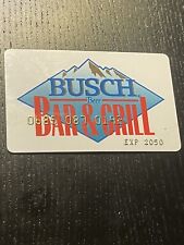 Busch Beer Bar & Grill Old Vintage Plastic Membership Card Credit Gift Anheuser picture
