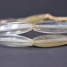 Faceted Bohemian Clear White Trade Beads picture