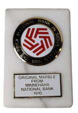 1910 Original Marble From Minnehaha National Bank Sioux Falls SD 1885 First Natl picture