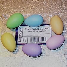 Longaberger Collector's Club MINIATURE EGGS Mini Eggs ~Made in USA~ SHIPS FREE picture