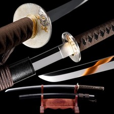 Japanese Katana Fierce Tiger Hand Forged 9260 Spring Steel Full Tang picture