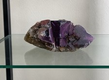 LARGE NATURAL PURPLE FLUORITE CRYSTAL CLUSTER picture