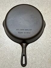 Vintage #7 D Unmarked Wagner Ware Cast Iron 9 3/4