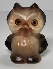 Vintage Porcelain Owl Figurine 2-1/4
