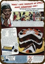 1939 BAKER'S CHOCOLATE Vintage-Look-Edge DECORATIVE REPLICA METAL SIGN picture