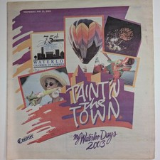 2003 Waterloo Iowa My Waterloo Days Festival Program Newspaper 75th Anniversary picture