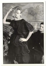 Marcello Mastroianni & Model with Cigarette 1962•Photo by Frank Horvat Postcard picture