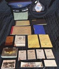 WWII USAF Pilot Logbooks Uniform Grouping CBI C-47 Hump Lt Col Richard A Wood picture