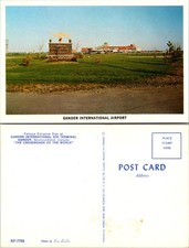 Gander International Airport Newfoundland Entrance Sign Postcard picture