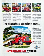 International Trucks International Harvester Co Chicago IL 1949 Vtg Mag Print Ad picture
