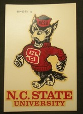 Vintage University N C State Wolfpack   Water Decal Sticker picture