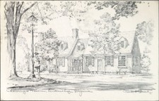Chowning's Tavern Williamsburg Virginia Postcard 1960s Postmarked picture