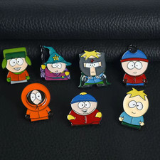 South Park Cartoon Character Enamel Pin Badge Set 7pcs Backpack Clothing Gift picture