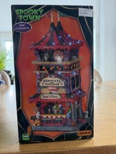 SLIGHTLY USED  LEMAX SPOOKY TOWN HALLOWEEN BUILDING CARNIVAL OF CARNAGE picture