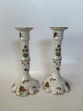 Camrose & Kross Porcelain Candle Holders Jackie Kennedy Cottagecore Shabby Chic picture