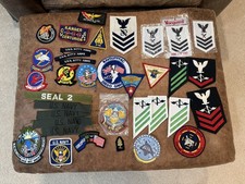 US Navy Rank, Ship, Squadron Patches Lot picture