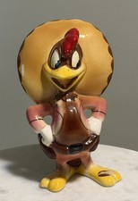 Rare 1940s Walt Disney Panchito Pistoles Evan K. Shaw Figurine Ceramic 7” Label picture