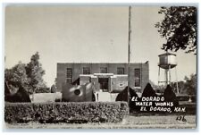 c1950's El Dorado Water Works Building Office Tank El Dorado Kansas KS Postcard picture