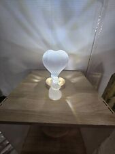 327g Natural Selenite Heart Gemstone Crystal ReikHealing Chakra Gypsum W/light picture