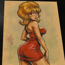 Annie Fanny Playboy Comics Art Print Signed 8.5x11 | Art by Keyeske picture