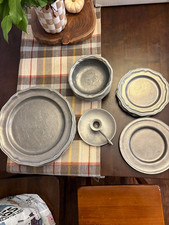 Carson Aluminum Plate Set Metal Dinnerware Tableware vintage picture