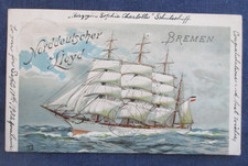 1902 Germany Sailing Ship Postcard Used to US picture