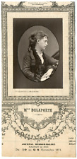 Lemercier, Paris, actress, Théâtre Michel, Marie Delaporte (1838-1910) Vintage P picture