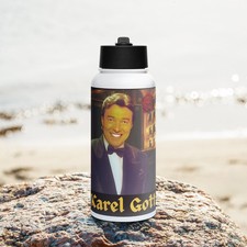Karel Gott Tenor Czech singer Unique Pre mium Steel Water bottle 32oz FAN picture