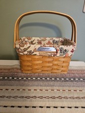 Longaberger 2009 Woven Memories Basket with Fall Fabric Liner picture