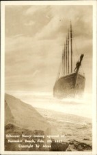 Nantasket Beach MA Schooner Nancy Alves c1927 Real Photo Vintage Postcard bhn picture