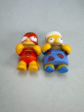 Vintage 1990s Simpsons Bart Homer Bath Toys Figures Collectible Set picture