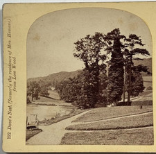 Dove's Nest (formerly the residence of Mrs Hemans) from Low Wood Stereoview Card picture