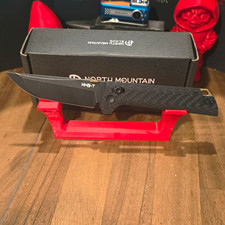 North Mountain Blade Crossbar Lock Chop2 Pocketknife D2/Carbon Fiber Black picture