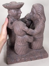 Vintage Mardonia Magaña Folk Art Mexican Family Reproduction Resin Sculpture picture