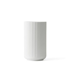 DANMARK LYNGBY Lyngby Porcelaen Ribbed Porcelain Vase White 4.9 Inch 200770 picture