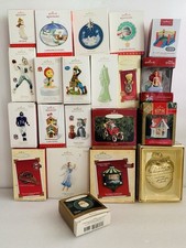 21 Hallmark Keepsake Christmas Ornaments Lot picture