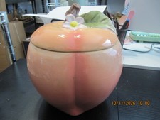 Ceramic Peach Cookie Jar from The Spring Shop Hobby Lobby picture