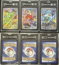 Sprigatito Fuecoco Quaxly  Pokemon First Partner Series 3 3x Lot Tag 10 PSA # picture