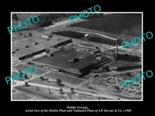 OLD LARGE HISTORIC PHOTO OF DUBLIN GEORGIA THE JP STEVENS Co PLANT c1960 picture