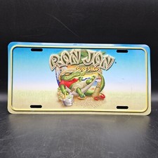 Vintage Ron Jon Vanity License Plate Alligator Wish You Were Here picture