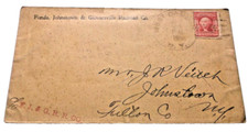 1906 FJ&G FONDA JOHNSTOWN & GLOVERSVILLE RAILROAD USED COMPANY ENVELOPE picture