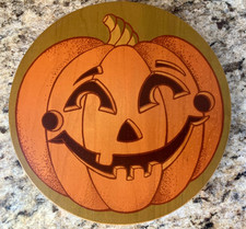 LID ONLY Longaberger 2001 Pumpkin Patch Basket/Jack-O-Lantern/Halloween picture