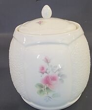Donegal Irish Rose 7.5 in Tall SCARCE Biscuit Barrel  Brit Cookie Jar Excellent picture