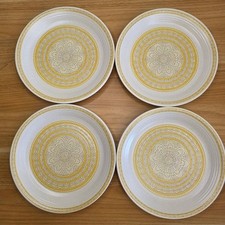 Vintage Franciscan Hacienda Gold Earthenware Salad Plates Mid Century Modern picture