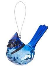 Ganz Crystal Expressions BLUE JAY Bird Ornament Acrylic 3 3/4